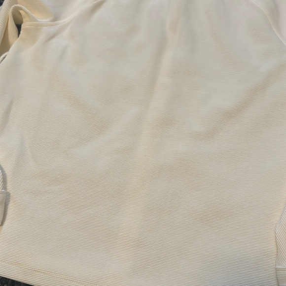 Cream Ann Taylor Mock Neck Top w/ Long Sleeves - Size Small - Picture 3 of 7